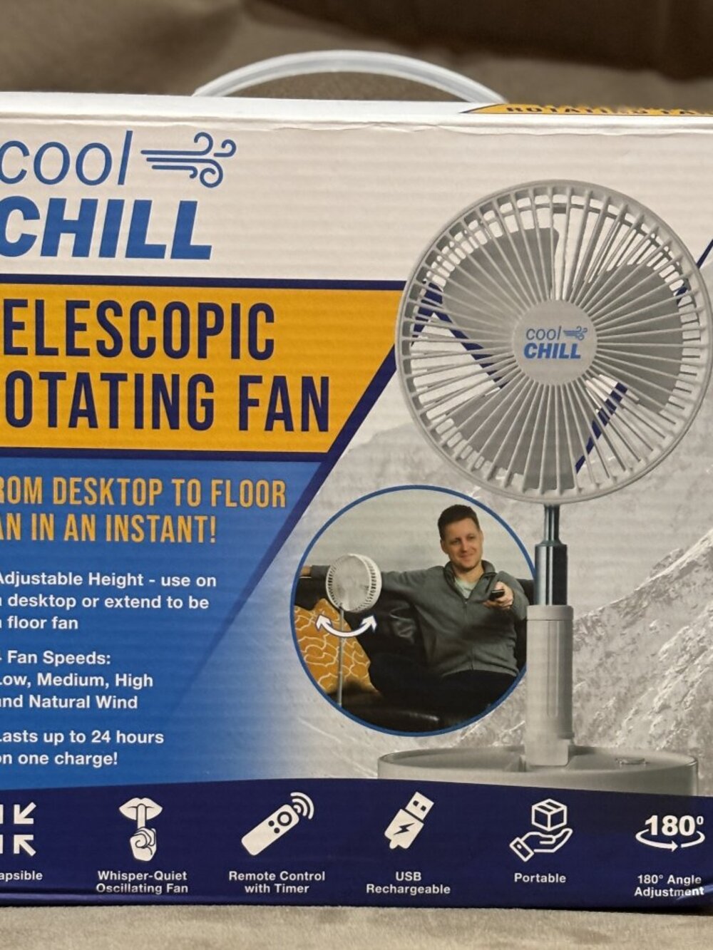 Cool Chill Telescopic Rotating Fan - Picture 5 of 7